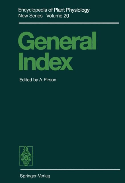 Andre Pirson - General Index, E-bok