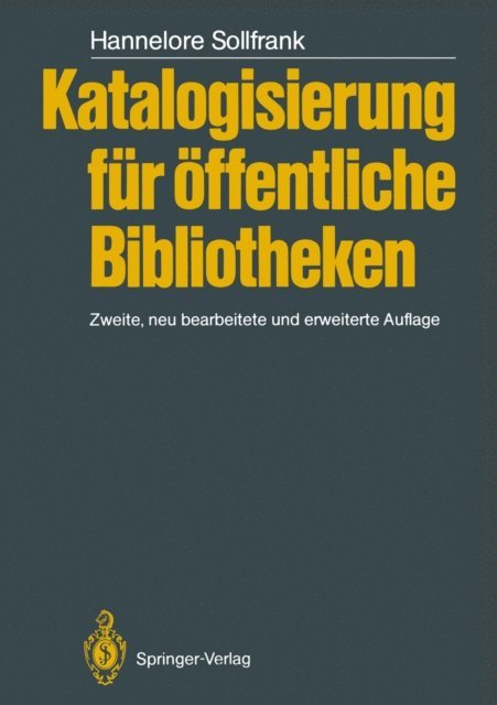 Hannelore Sollfrank - Katalogisierung für Öffentliche Bibliotheken, E-bok