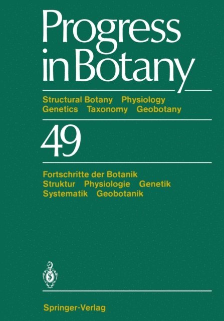 Hubert Ziegler, Michael Runge, Klaus Kubitzki, Karl Esser, H.-Dietmar Behnke - Progress in Botany, E-bok