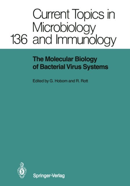 Rudolf Rott, G. Hobom - Molecular Biology of Bacterial Virus Systems, E-bok