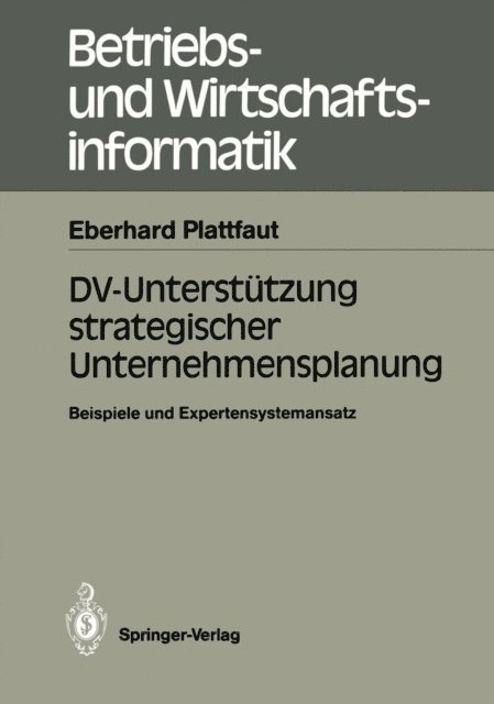Eberhard Plattfaut - DV-Unterstützung strategischer Unternehmensplanung, E-bok
