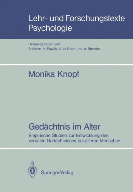 Monika Knopf - Gedächtnis im Alter, E-bok