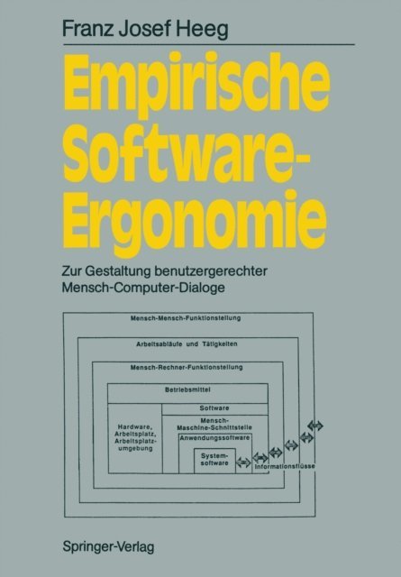 Franz J. Heeg - Empirische Software-Ergonomie, E-bok