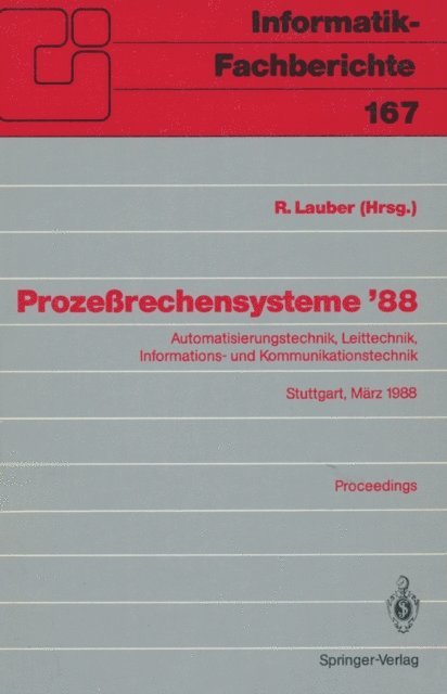 R. Lauber - Prozeßrechensysteme ’88, E-bok