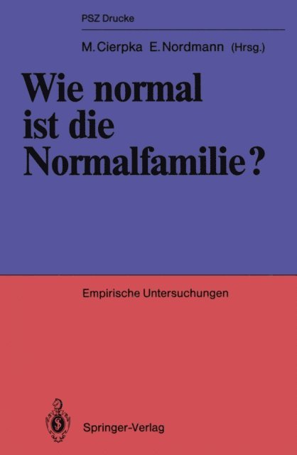 Erik Nordmann, Manfred Cierpka - Wie normal ist die Normalfamilie?, E-bok