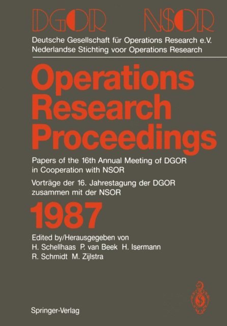 Mynt Zijlstra, Reinhart Schmidt, Heinz Isermann, Paul van Beek, Helmut Schellhaas - DGOR/NSOR, E-bok