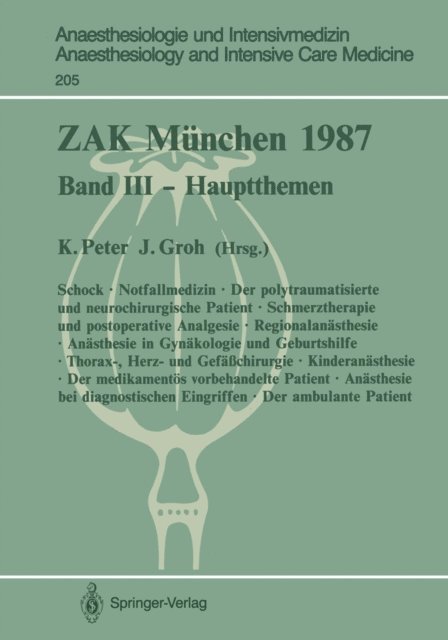 J. Groh, K. Peter - ZAK München 1987, E-bok