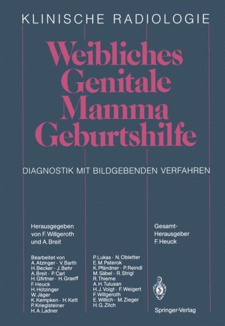 A. Breit, F. Willgeroth - Weibliches Genitale Mamma · Geburtshilfe, E-bok