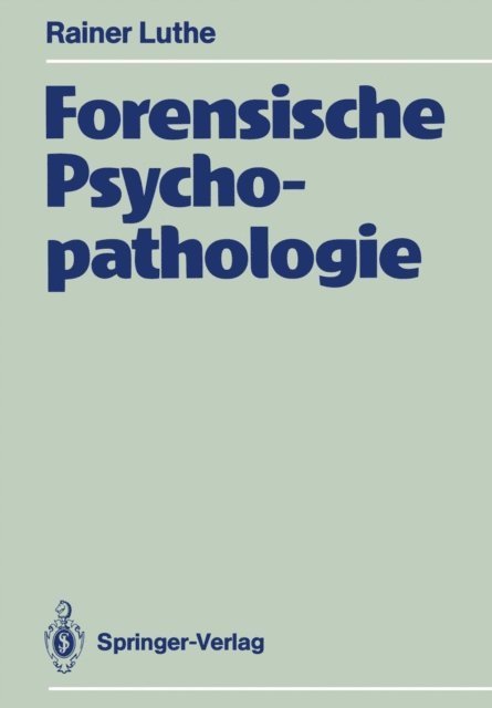 Rainer Luthe - Forensische Psychopathologie, E-bok. Tillgänglighet: Lägg i varukorg