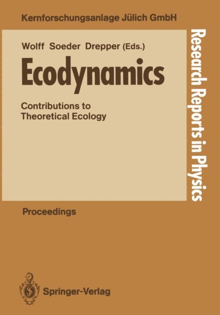 Friedhelm R. Drepper, Carl-J. Soeder, Wilfried Wolff - Ecodynamics, E-bok