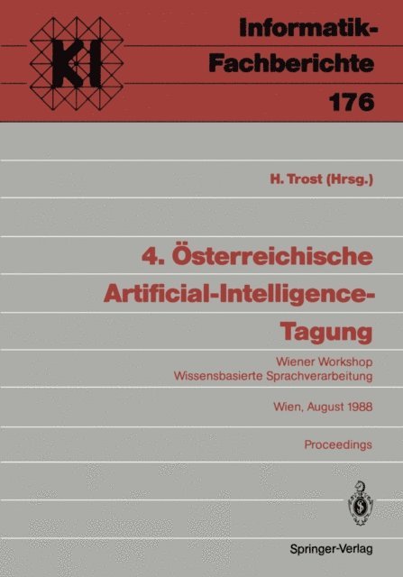 Harald Trost - 4. Österreichische Artificial-Intelligence-Tagung, E-bok