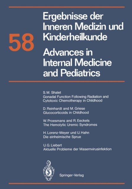 A. Prader, G. A. Martini, K. Kochsiek, P. Frick, M. Brandis - Ergebnisse der Inneren Medizin und Kinderheilkunde / Advances in Internal Medicine and Pediatrics, E-bok