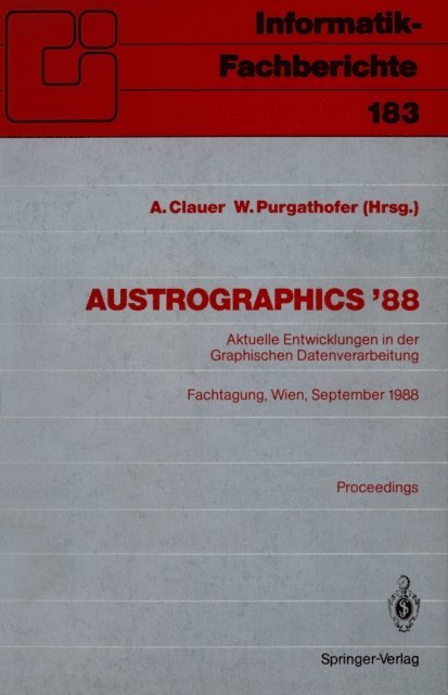 Werner Purgathofer, Alexander Clauer - Austrographics ’88, E-bok