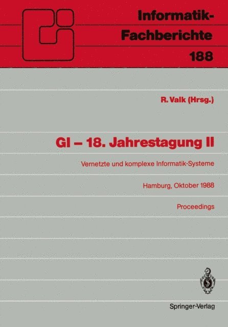 Rudiger Valk - GI — 18. Jahrestagung II, E-bok