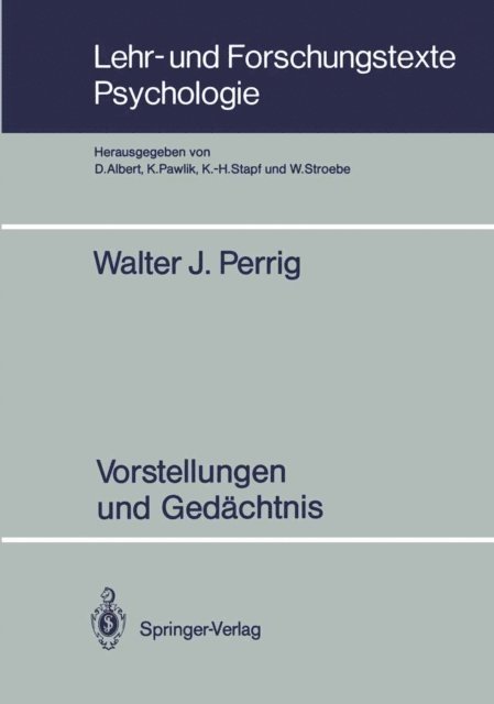 Walter J. Perrig - Vorstellungen und Gedächtnis, E-bok