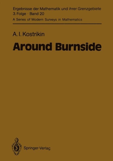 A.I. Kostrikin - Around Burnside, E-bok