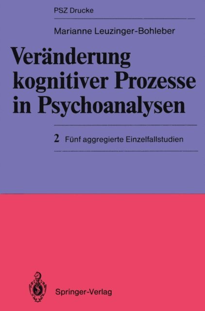 Marianne Leuzinger-Bohleber - Veränderung kognitiver Prozesse in Psychoanalysen, E-bok