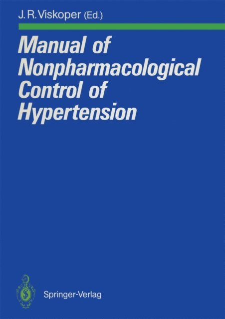 J.R. Viskoper - Manual of Nonpharmacological Control of Hypertension, E-bok