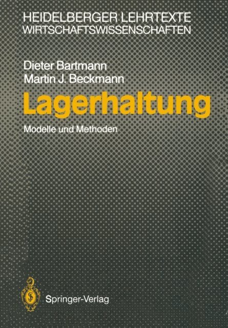 Martin J. Beckmann, Dieter Bartmann - Lagerhaltung, E-bok