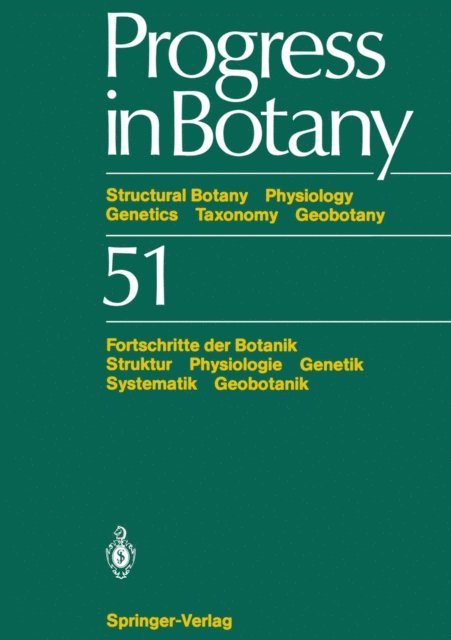 Hubert Ziegler, Michael Runge, Klaus Kubitzki, Karl Esser, H.-Dietmar Behnke - Progress in Botany, E-bok