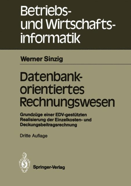 Werner Sinzig - Datenbankorientiertes Rechnungswesen, E-bok