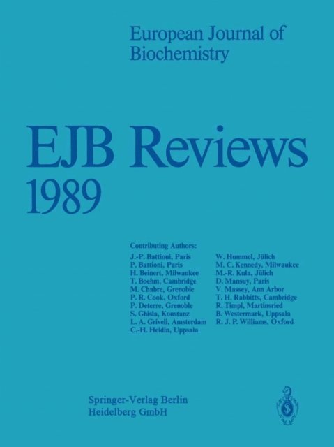 E. Hofmann, P. Christen - EJB Reviews 1989, E-bok