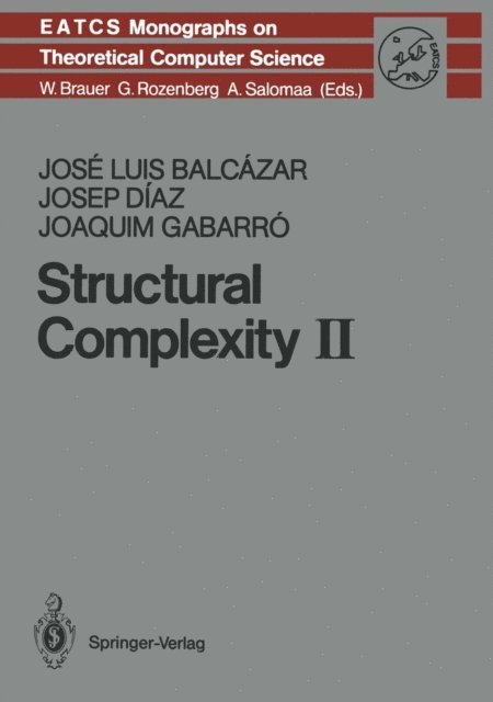 Joaquim Gabarro, Josep Diaz, Jose L. Balcazar - Structural Complexity II, E-bok