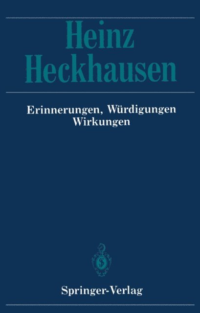 fur psychologische Forschung Max-Planck-Institut - Heinz Heckhausen, E-bok