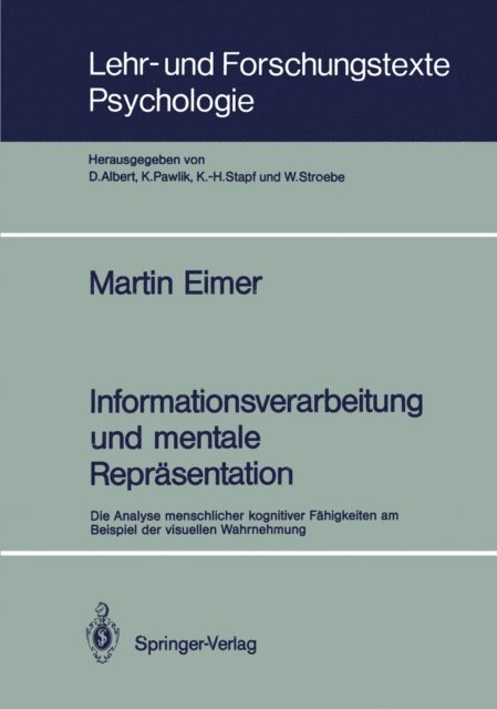 Martin F. Bach - Informationsverarbeitung und mentale Repräsentation, E-bok