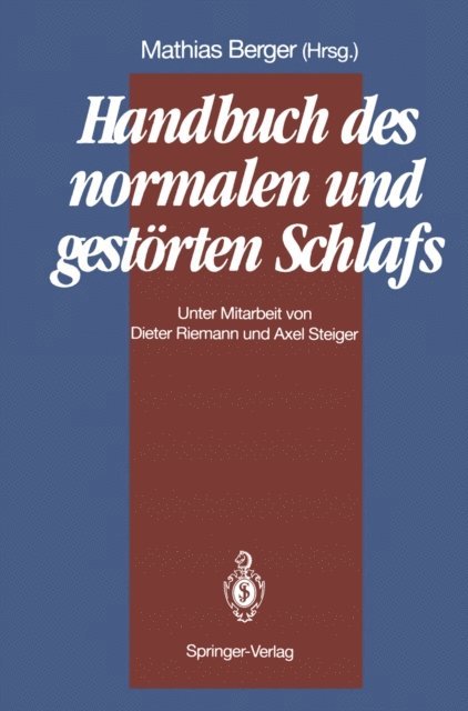 Mathias Berger - Handbuch des normalen und gestörten Schlafs, E-bok