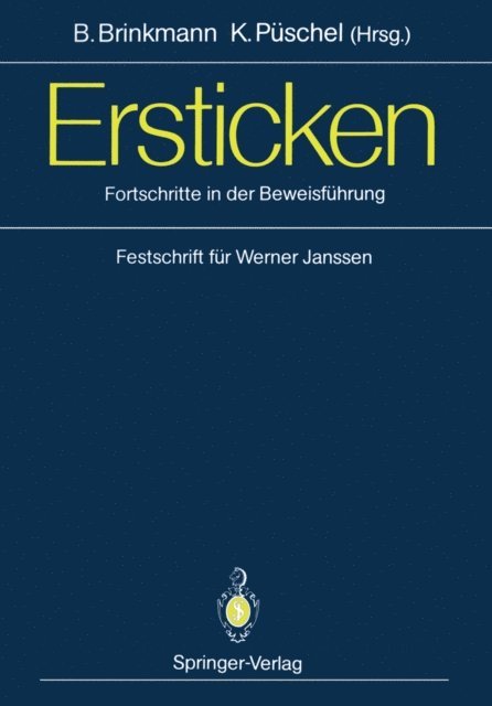 Klaus Puschel, Bernd Brinkmann - Ersticken, E-bok
