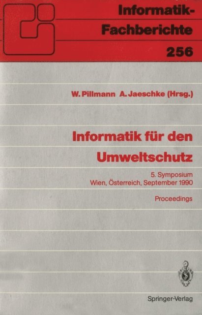 Andreas Jaeschke, Werner Pillmann - Informatik für den Umweltschutz, E-bok