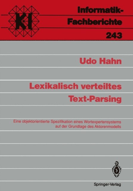 Udo Hahn - Lexikalisch verteiltes Text-Parsing, E-bok