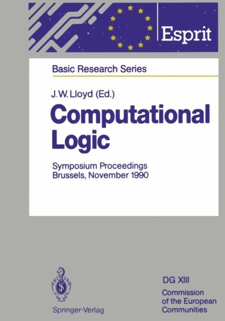 J.W. Lloyd - Computational Logic, E-bok