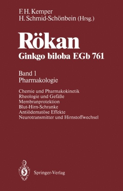 Holger Schmid-Schonbein, Fritz H. Kemper - Rökan Ginkgo biloba EGb 761, E-bok