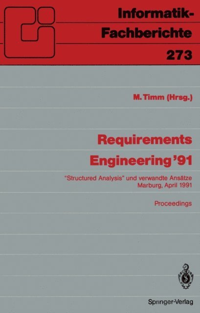 Michael Timm - Requirements Engineering ’91, E-bok