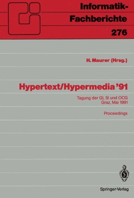 Hermann Maurer - Hypertext / Hypermedia ’91, E-bok