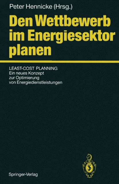 Peter Hennicke - Den Wettbewerb im Energiesektor planen, E-bok