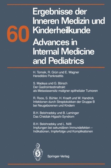 E. O. Riecken, K. Kochsiek, P. Frick, A. Fanconi, M. Brandis - Ergebnisse der Inneren Medizin und Kinderheilkunde/Advances in Internal Medicine and Pediatrics, E-bok