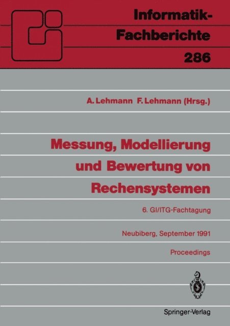 Fritz Lehmann, Axel Lehmann - Messung, Modellierung und Bewertung von Rechensystemen, E-bok