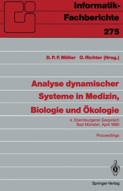 Otto Richter, Dietmar P.F. Moller - Analyse dynamischer Systeme in Medizin, Biologie und Ökologie, E-bok