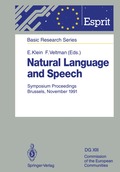 Natural Language and Speech