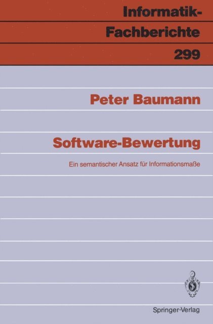 Peter Baumann - Software-Bewertung, E-bok