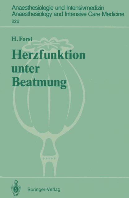 Helmuth Forst - Herzfunktion unter Beatmung, E-bok