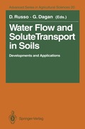 Water Flow and Solute Transport in Soils