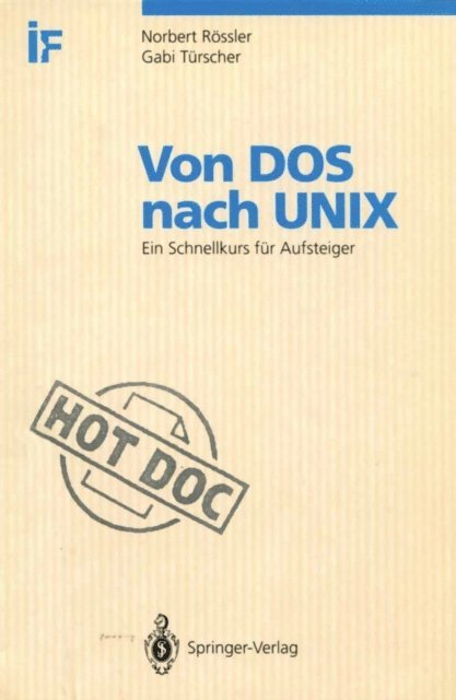 Gabi Turscher, Norbert F. Rossler - Von DOS nach UNIX, E-bok
