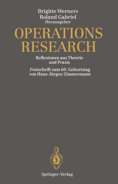 Roland Gabriel, Brigitte Werners - Operations Research, E-bok