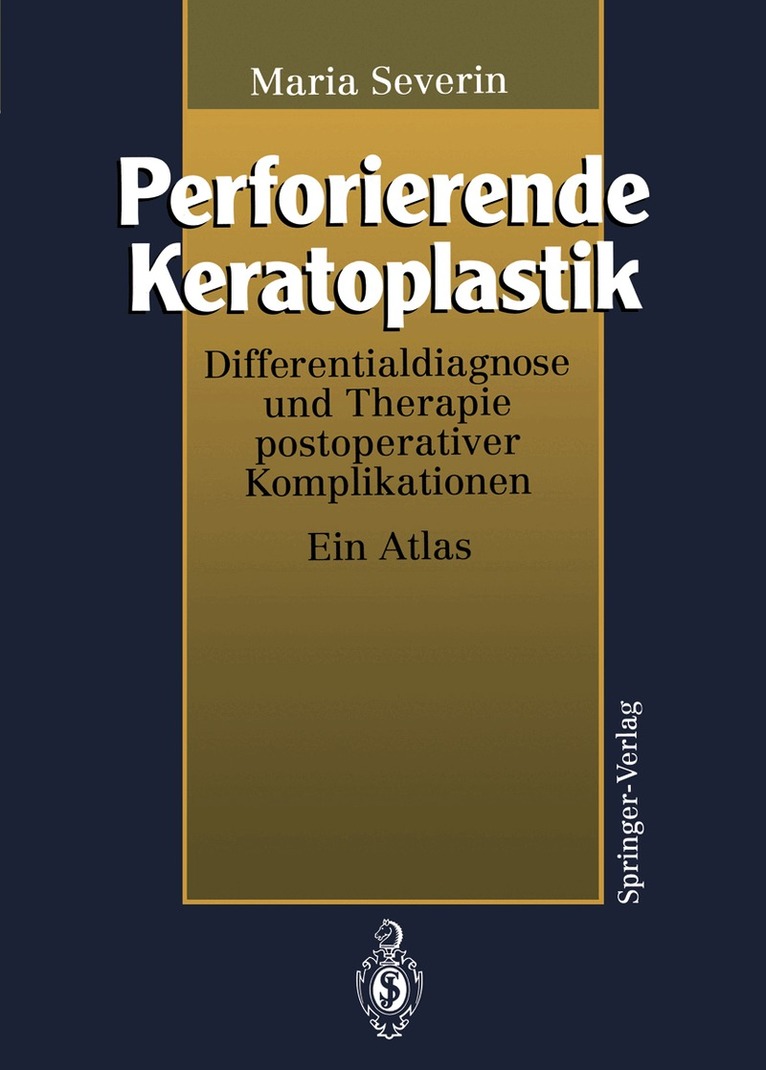 Maria Severin - Perforierende Keratoplastik, Häftad