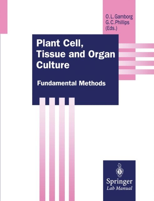Gregory C. Phillips, Oluf Gamborg - Plant Cell, Tissue and Organ Culture, E-bok