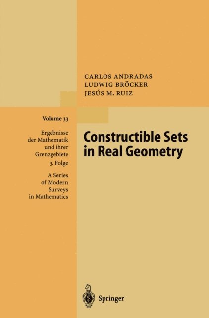 Jesus M. Ruiz, Ludwig Brocker, Carlos Andradas - Constructible Sets in Real Geometry, E-bok